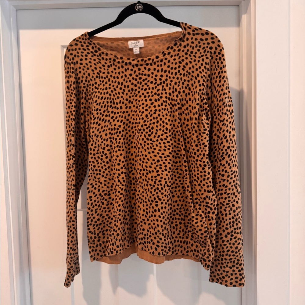 J. Crew Brown Tan Long Sleeve Relaxed Sweater